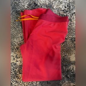 COPY - Neon Pink Figs scrub pants